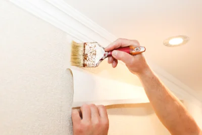 Pose de papier peint à Luneray — revêtements muraux et toiles de verre
